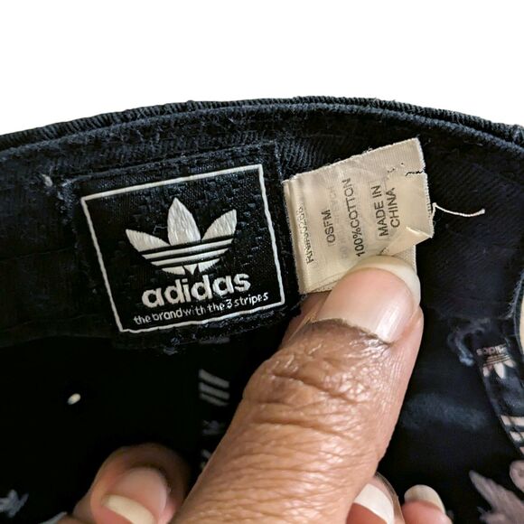 Adidas Hat Baseball Cap Unisex Black Adjustable Trefoil Dad Casual Outdoors Fall - Picture 6 of 8